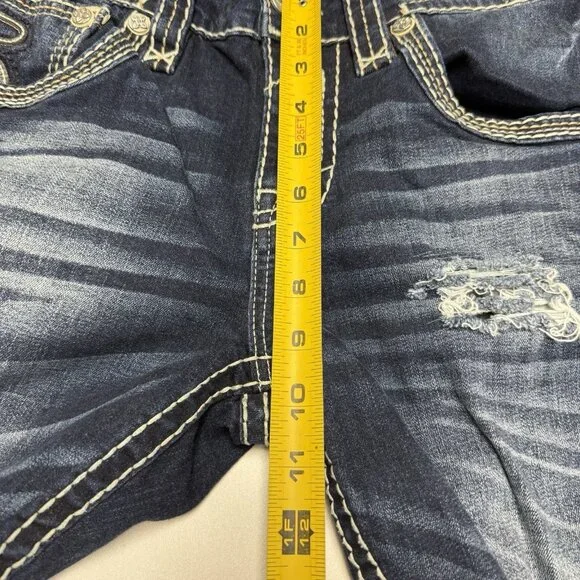 Rock Revival Baxter Cut Off Jeans Mens 31 Blue Y2K - Picture 10 of 12